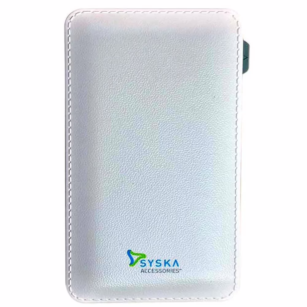Syska Power Vintage 6000 mAh Power Bank - White