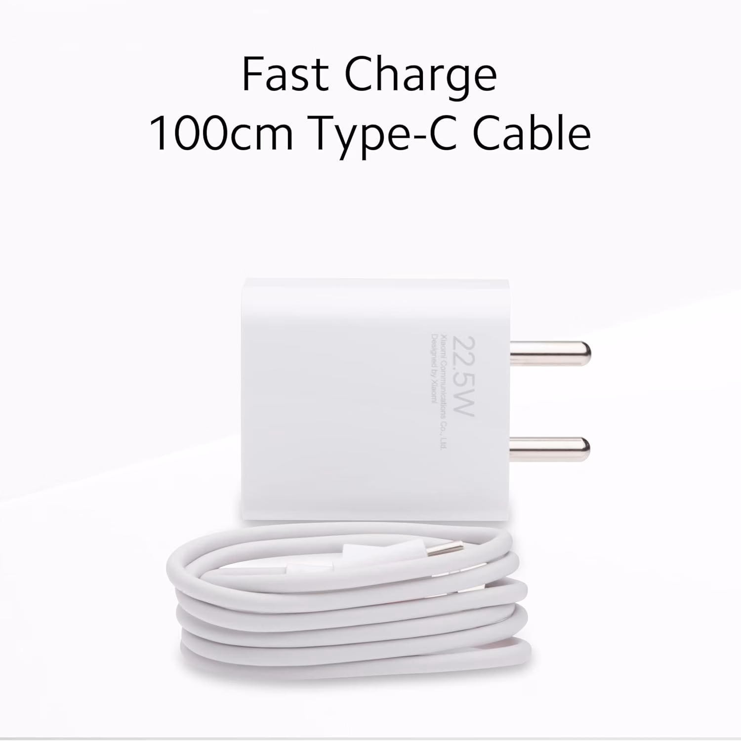 Mi Fast USB Type C 22.5W charger combo for Mobiles with detachable USB cable??(White, Cable Included) - Image 2