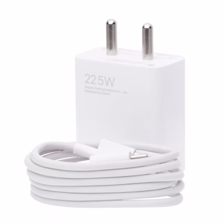 Mi Fast USB Type C 22.5W charger combo for Mobiles with detachable USB cable??(White, Cable Included)