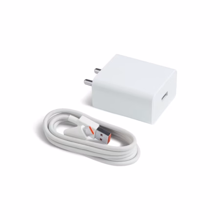 Mi Sonic Charge 2.0 USB Charger with Type C Cable 33W for mobiles??(White, Cable Included)