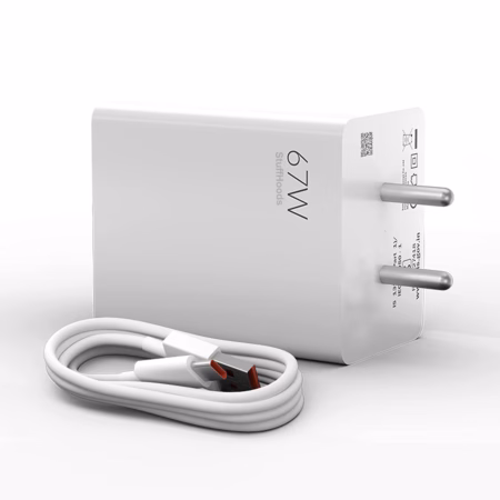 Mi Sonic charge combo with type C Cable 67W charger with detachable USB cable for Mobile??(White, Cable Included)