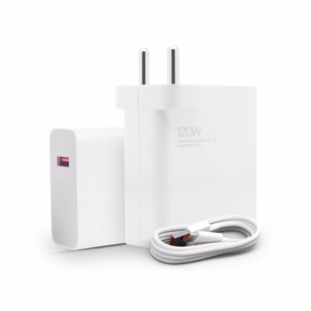 Mi HyperCharge Adapter Combo with USB to Superfast 6A Type C Cable 120 W Charger for Mobile??(White, Cable Included)