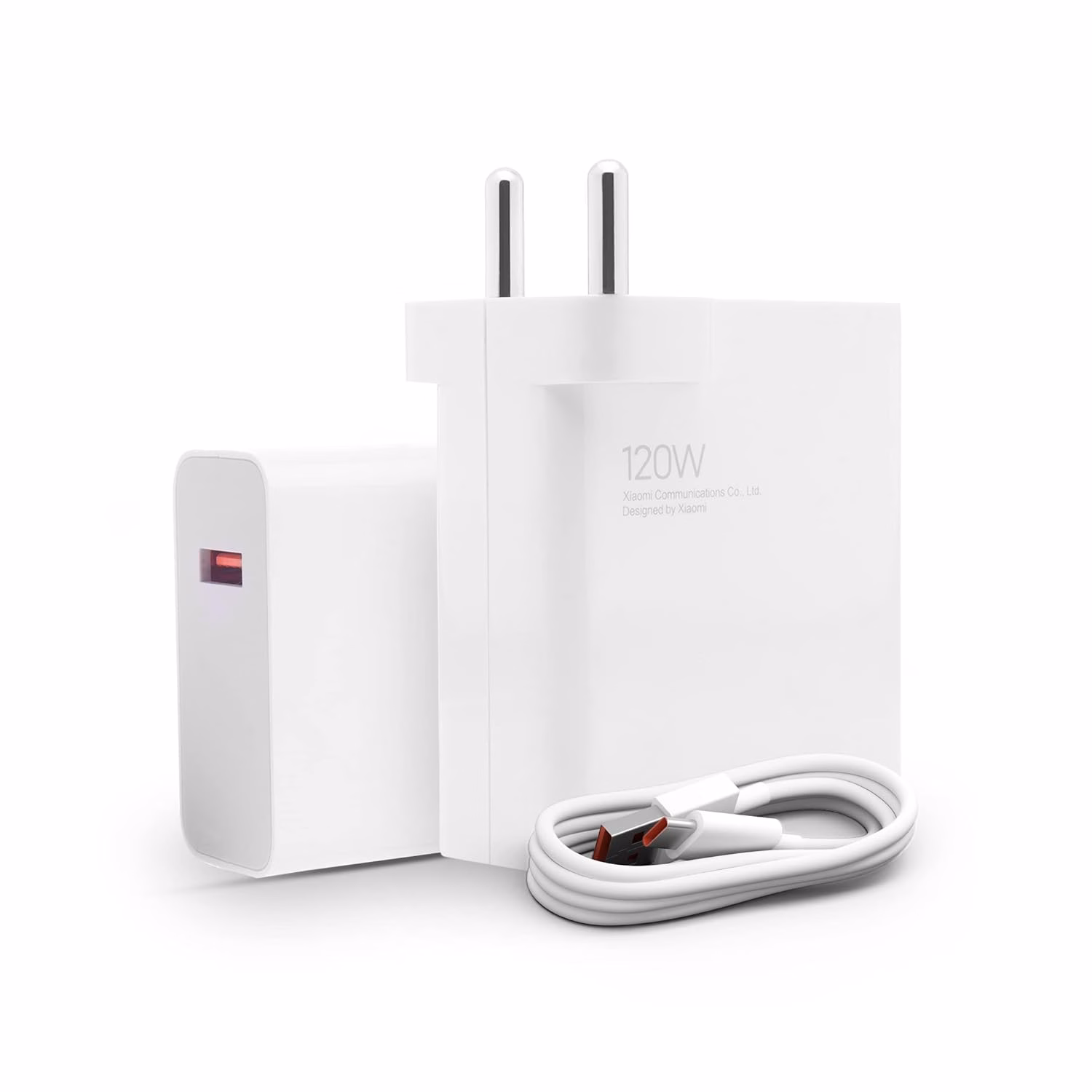 Mi HyperCharge Adapter Combo with USB to Superfast 6A Type C Cable 120 W Charger for Mobile??(White, Cable Included)