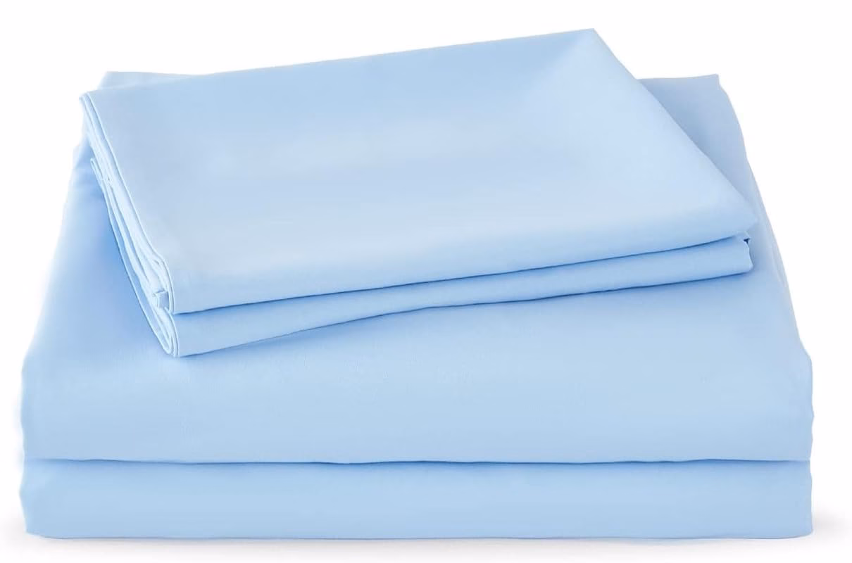 Seasons Microfiber Bedsheet for Double Bed, Sky Blue Color - Image 4