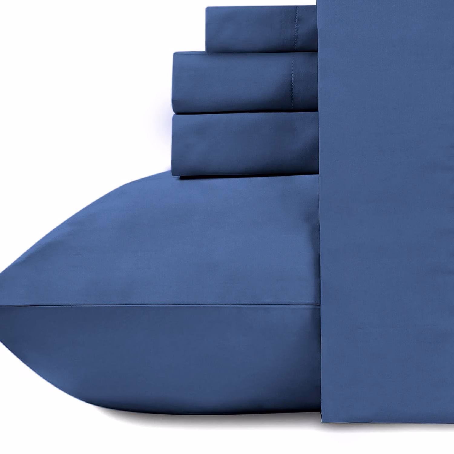 Seasons Mid Blue Bedsheet for Double Bed & 2 Pillow Covers - Image 3