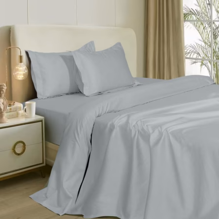Seasons Slate Blue Bedsheet for Double Bed & 2Pillow Covers