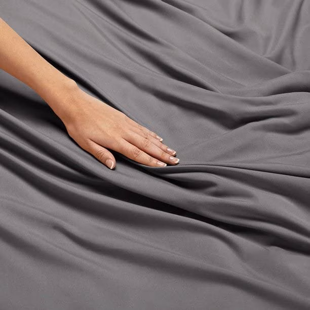 Seasons Double Bedsheet with 2 Pillow Cover Dark Grey - Image 3