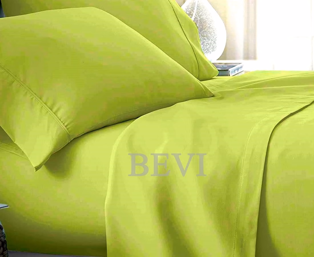 Seasons Double Bedsheet, 2 Pillow Cover,Plain Neon - Image 3