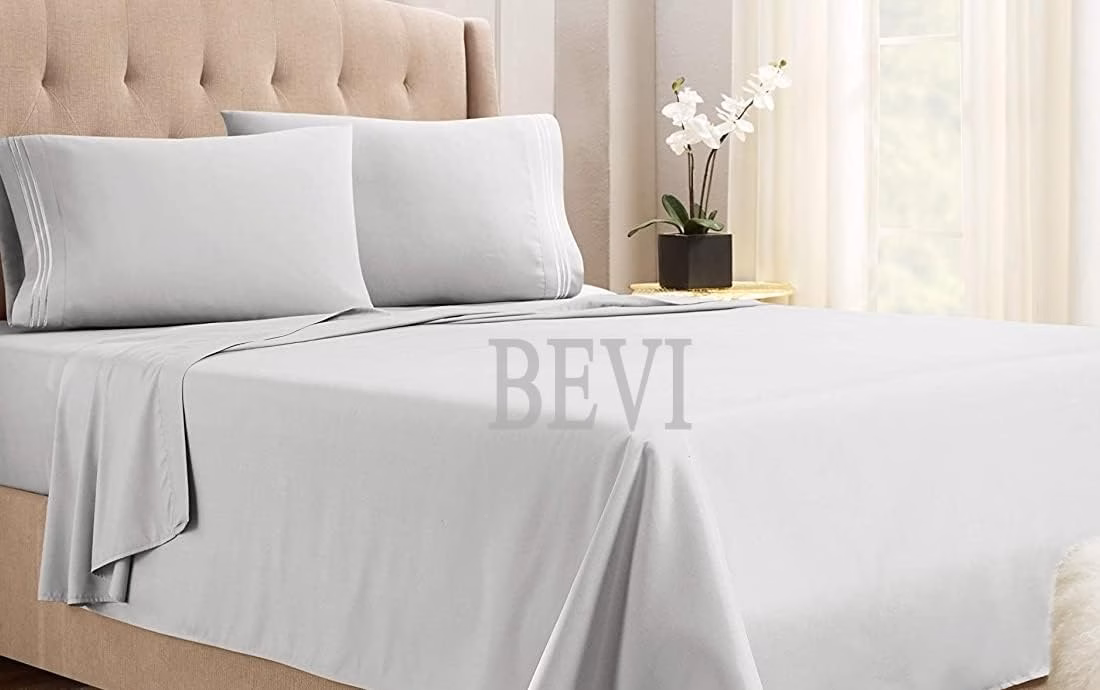 Seasons Double Bed Bedsheet, 2 Pillow Cover, Silver Grey - Image 3