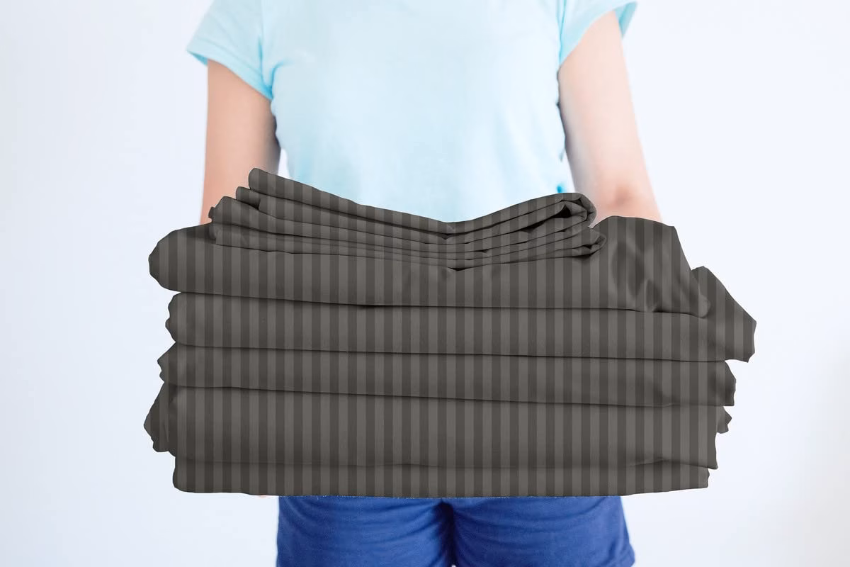 Seasons Bedsheet for Double Bed King Size with 2 Pillow Covers,Grey - Image 4