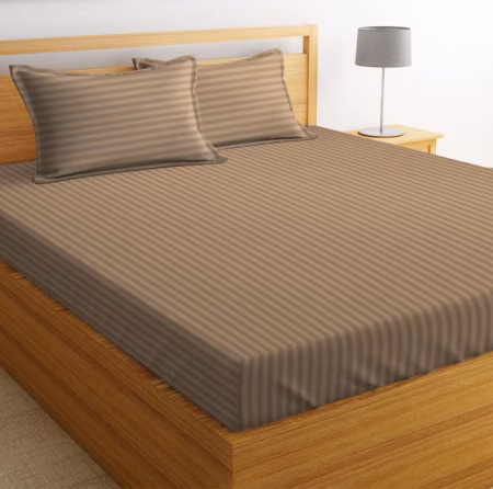 Seasons Bedsheet for Double Bed King Size with 2 Pillow Covers,Maroon