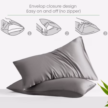 Seasons Silk Light Grey Colour Bedsheet with Deep Pocket