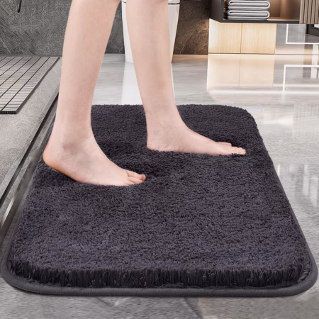 Seasons Microfiber Anti-Skid Door Mats for Home,Grey