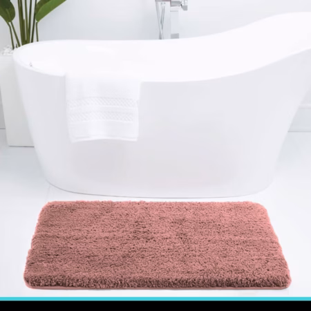 Seasons Bath Mat for Bathroom, Pink, Pack of 1