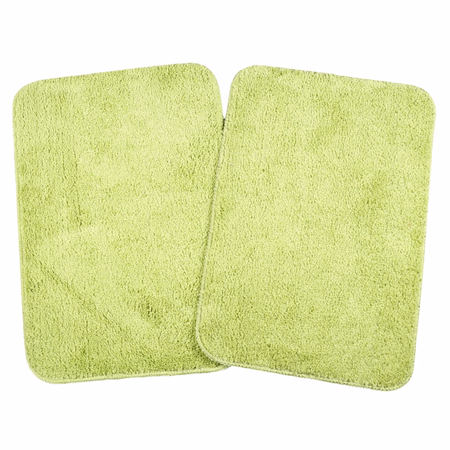 Sesaons Microfiber Bath Mat Pack of 2, Green
