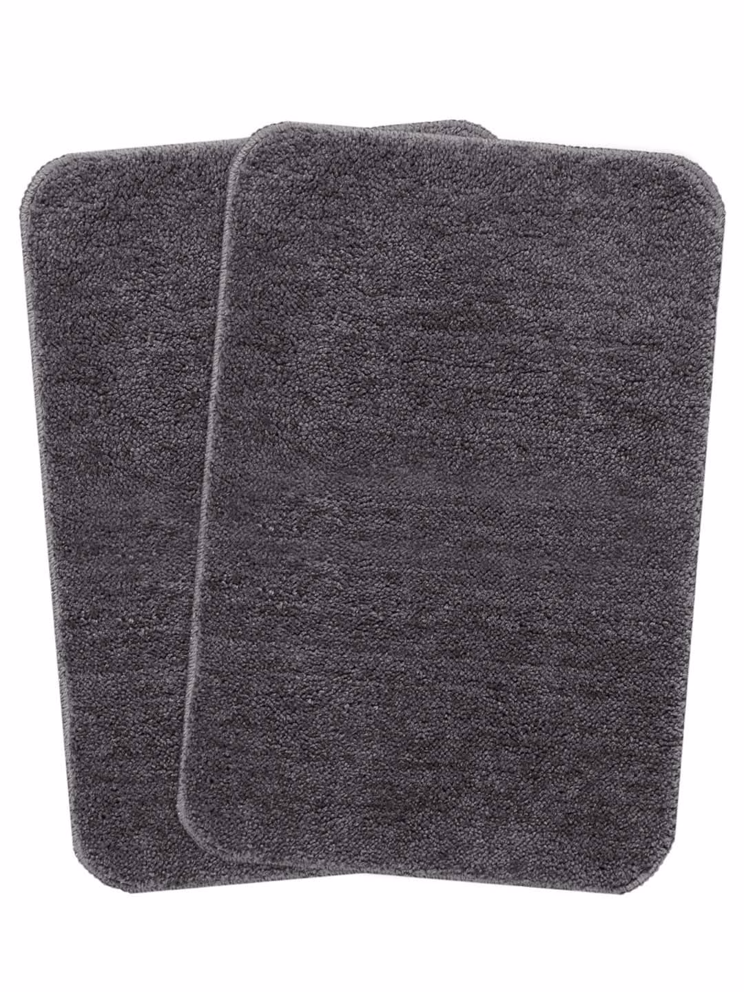 Seasons Microfiber Bath Mat Pack of 2, Grey - Image 3