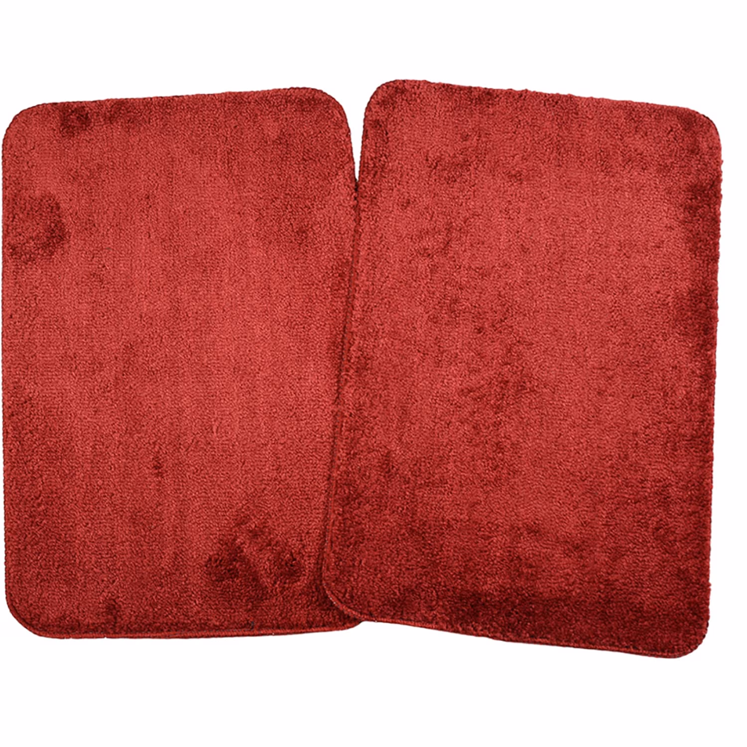 Seasons Microfiber Anti-Skid Bath Mat Pack of 2,Red - Image 3