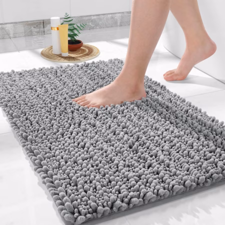 Seasons Soft Bath Mat for Bathroom, Gray