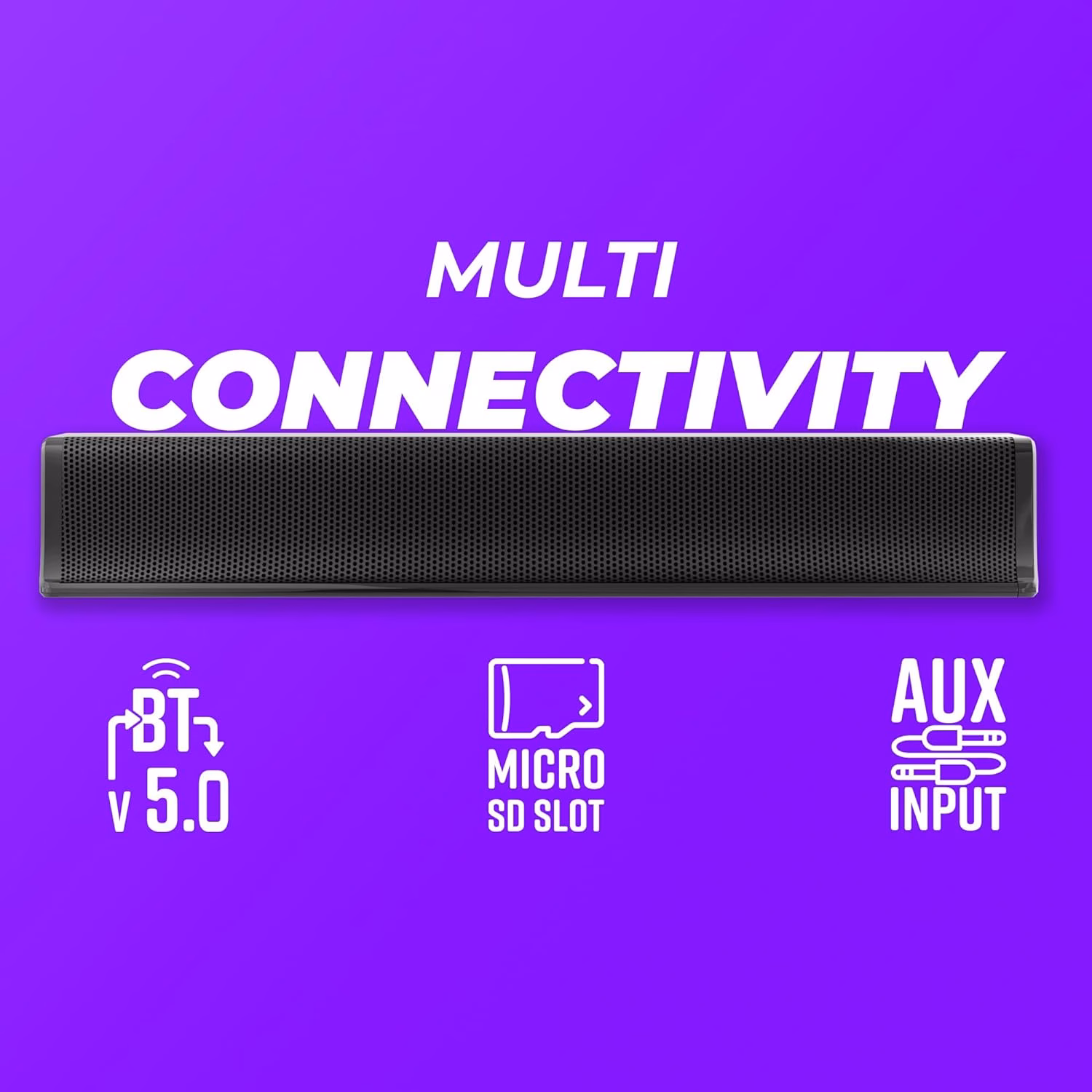 ZEBRONICS JUKE BAR 1500 Wireless portable Mini soundbar,mSD, AUX, LED Indicator 20 W Bluetooth Soundbar (Black, 2.0 Channel) - Image 2