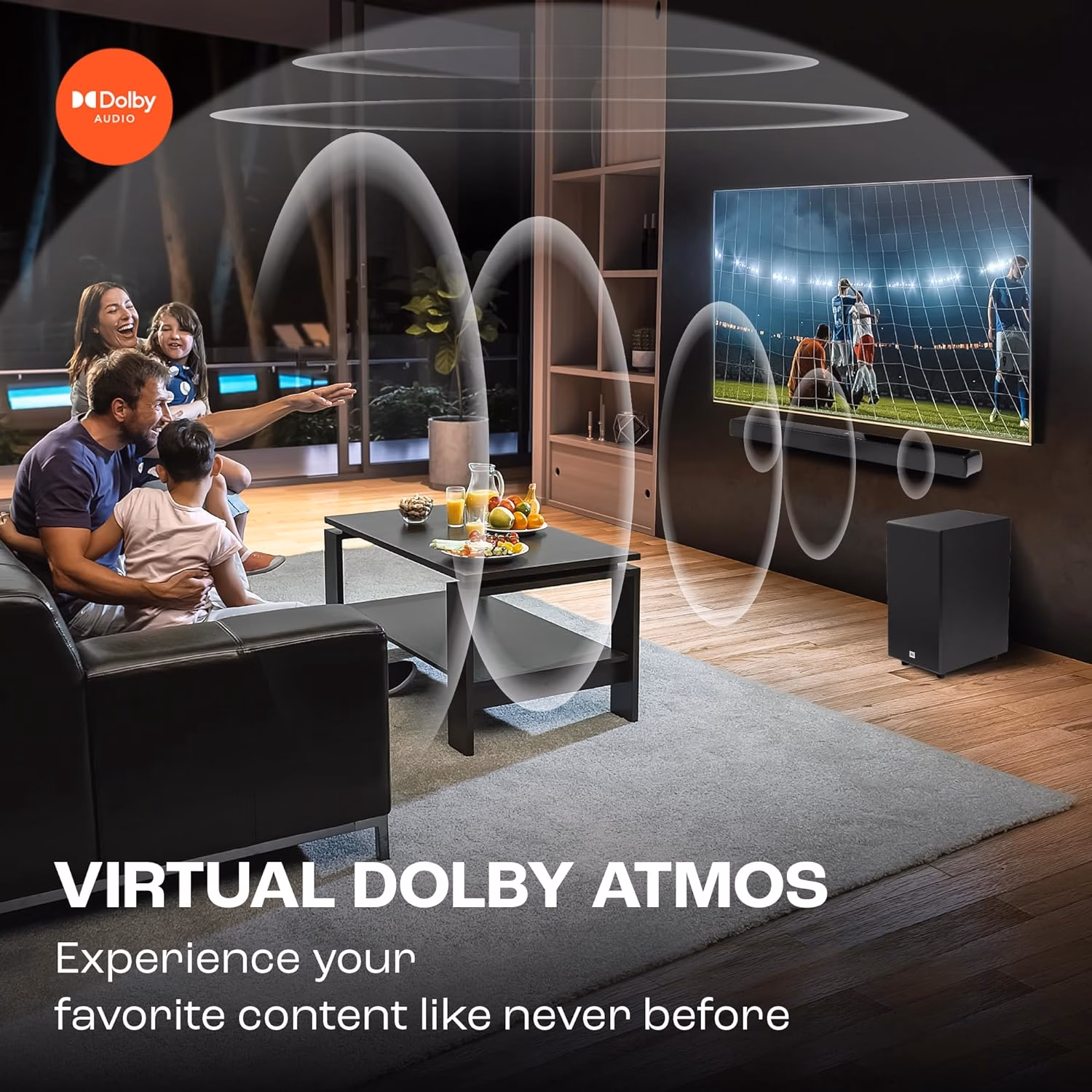 JBL Cinema SB190, Dolby Atmos Sound, Wireless Subwoofer for Extra Deep Bass 380 W Bluetooth Soundbar?(Black, 2.1 Channel) - Image 4