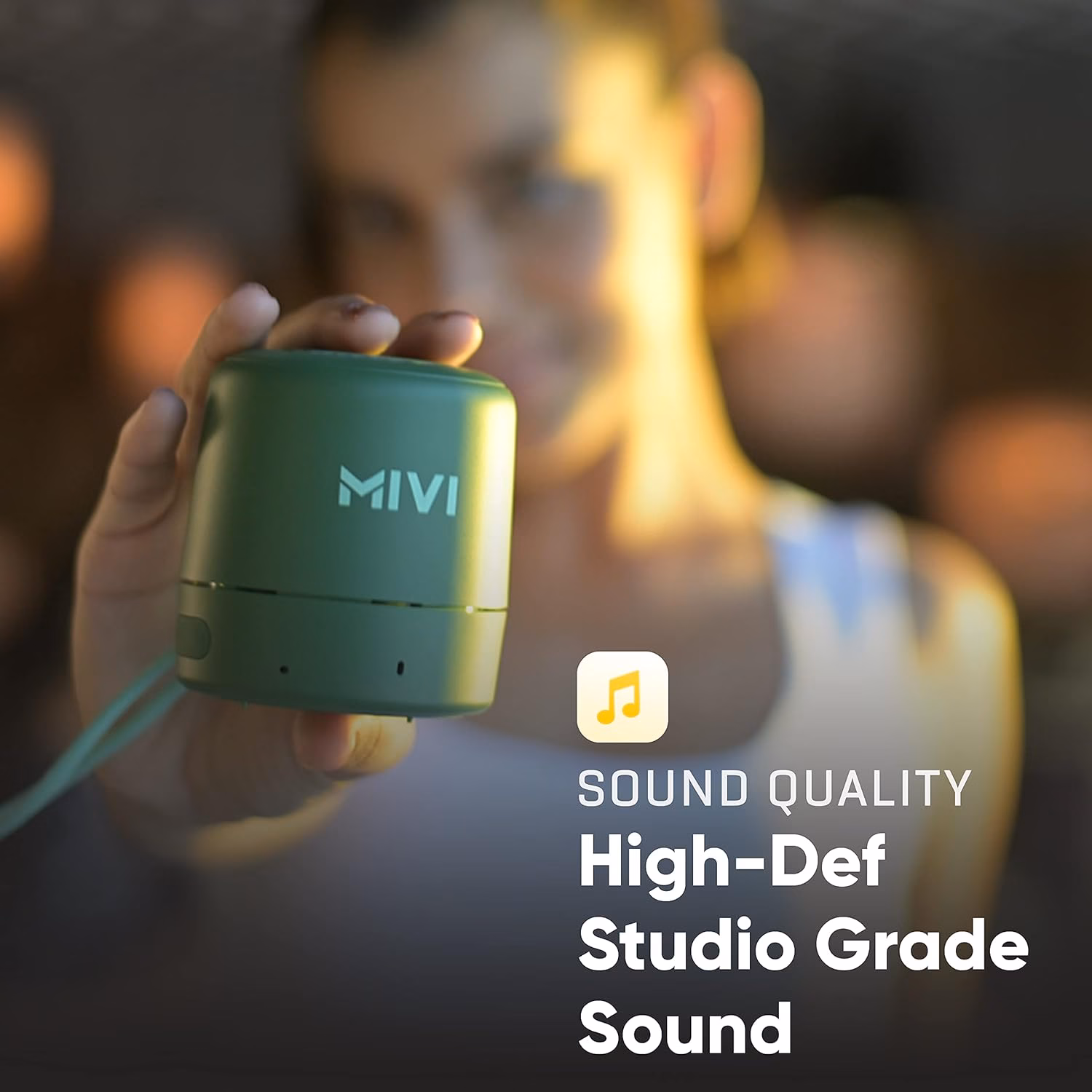 Mivi Play 5 W Portable Bluetooth Speaker?(Green, Mono Channel) - Image 3