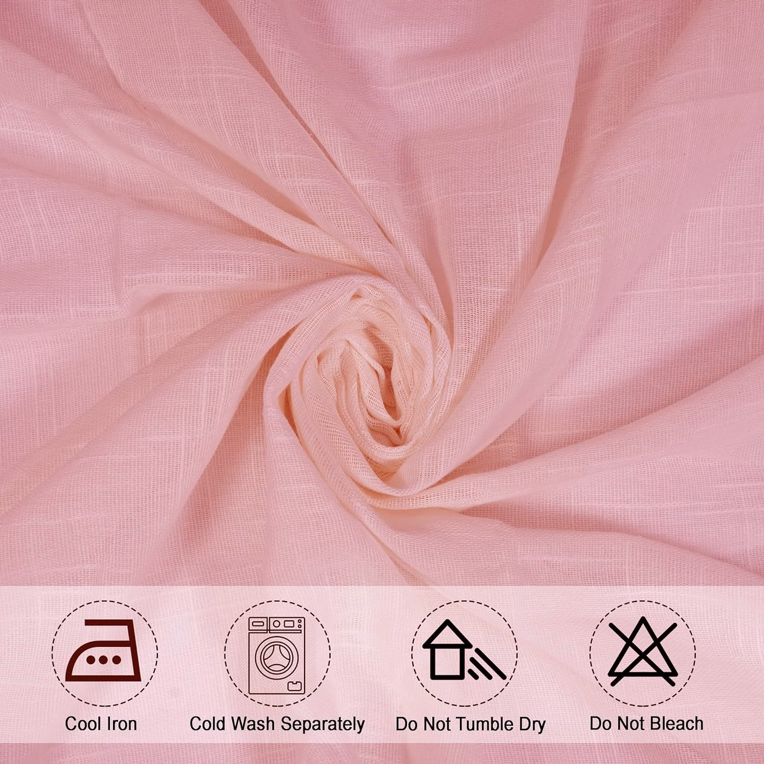 Seasons Sheer Curtains Transparent 7 Feet Long - Image 4