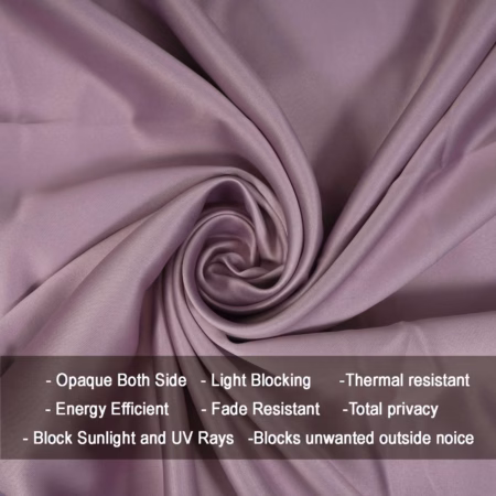 Seasons Room Darkening Dark Lavender Curtains 4 Feet