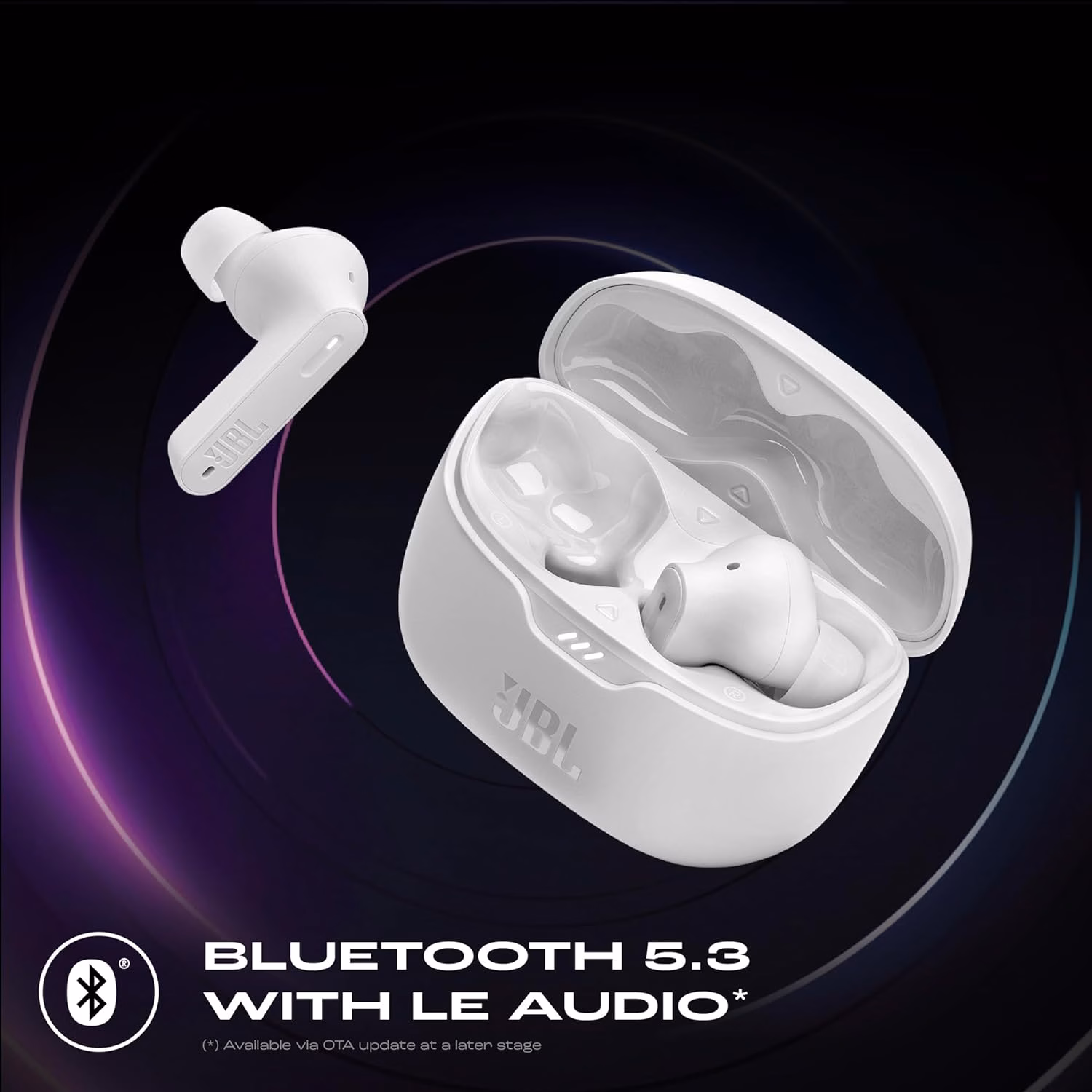 JBL Tune Buds Active Noise Cancellation, 48H playtime,Speed Charge, BT5.3LE Bluetooth Headset??(White, True Wireless) - Image 4