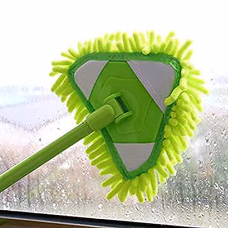 Seasons Microfiber Fan Cleaning Duster Steel Body Flexible Fan mop for Easy Cleaning of Home Kitchen Ceiling and Fan Dusting Office Fan Cleaning Brush with Long Rod (Multi Color)