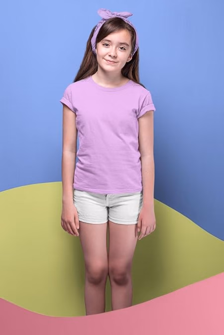 Girls Super Combed Cotton T Shirt