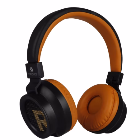 ZEBRONICS ZEB-BANG Bluetooth Headset??(Orange, On the Ear)