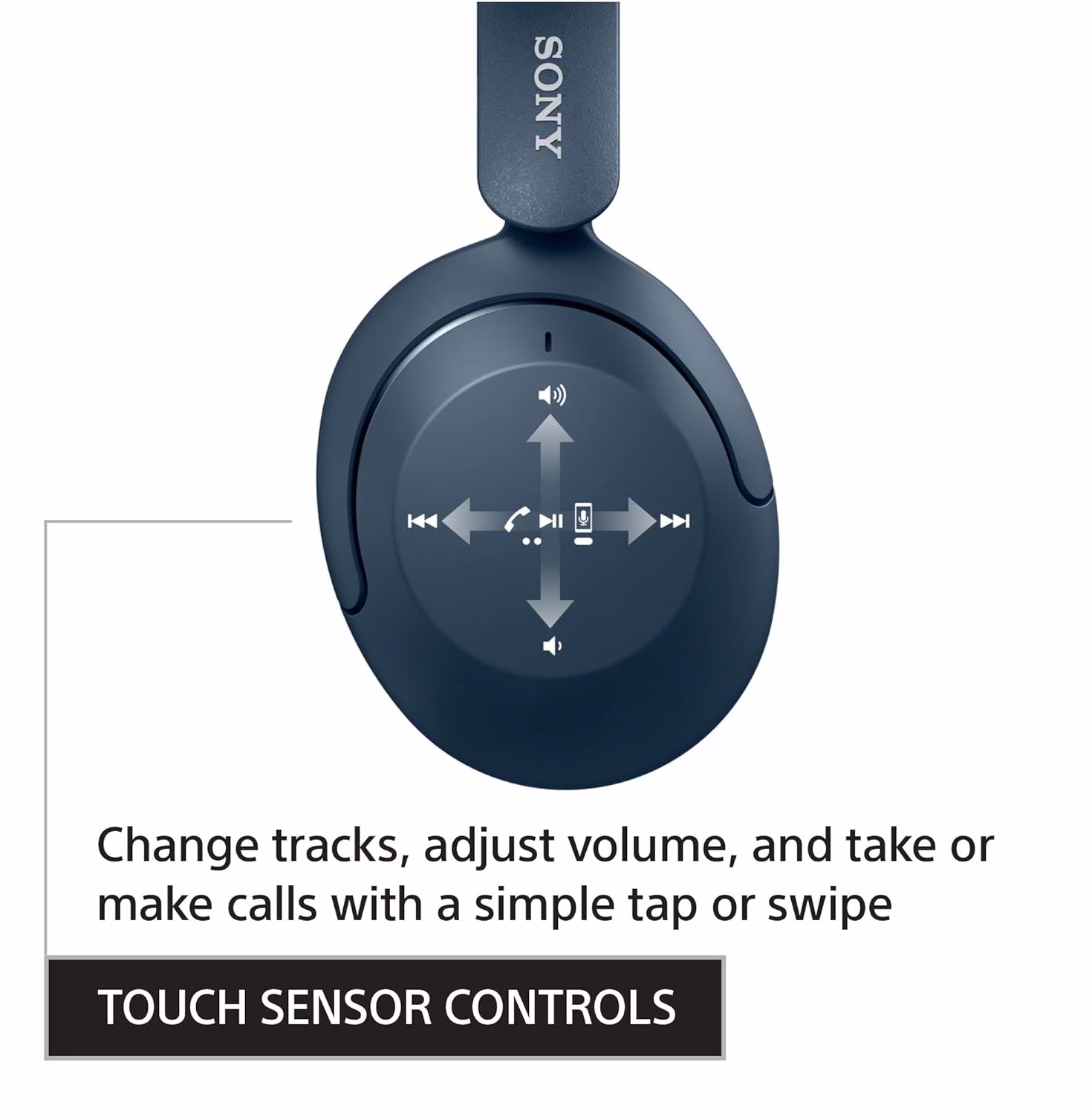 SONY WH-XB910N with 30Hrs Battery Life, Active Noise Cancellation enabled Bluetooth Headset??(Blue, On the Ear) - Image 3