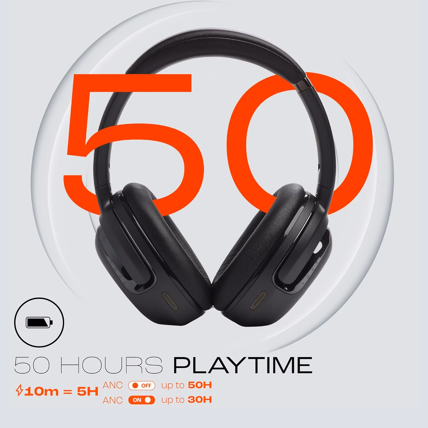 JBL Tour One M2, Adaptive ANC, Smart Ambient, Up to 50Hr, Pro Sound, JBL App, 4-Mic, Bluetooth Headset??(Black, On the Ear)