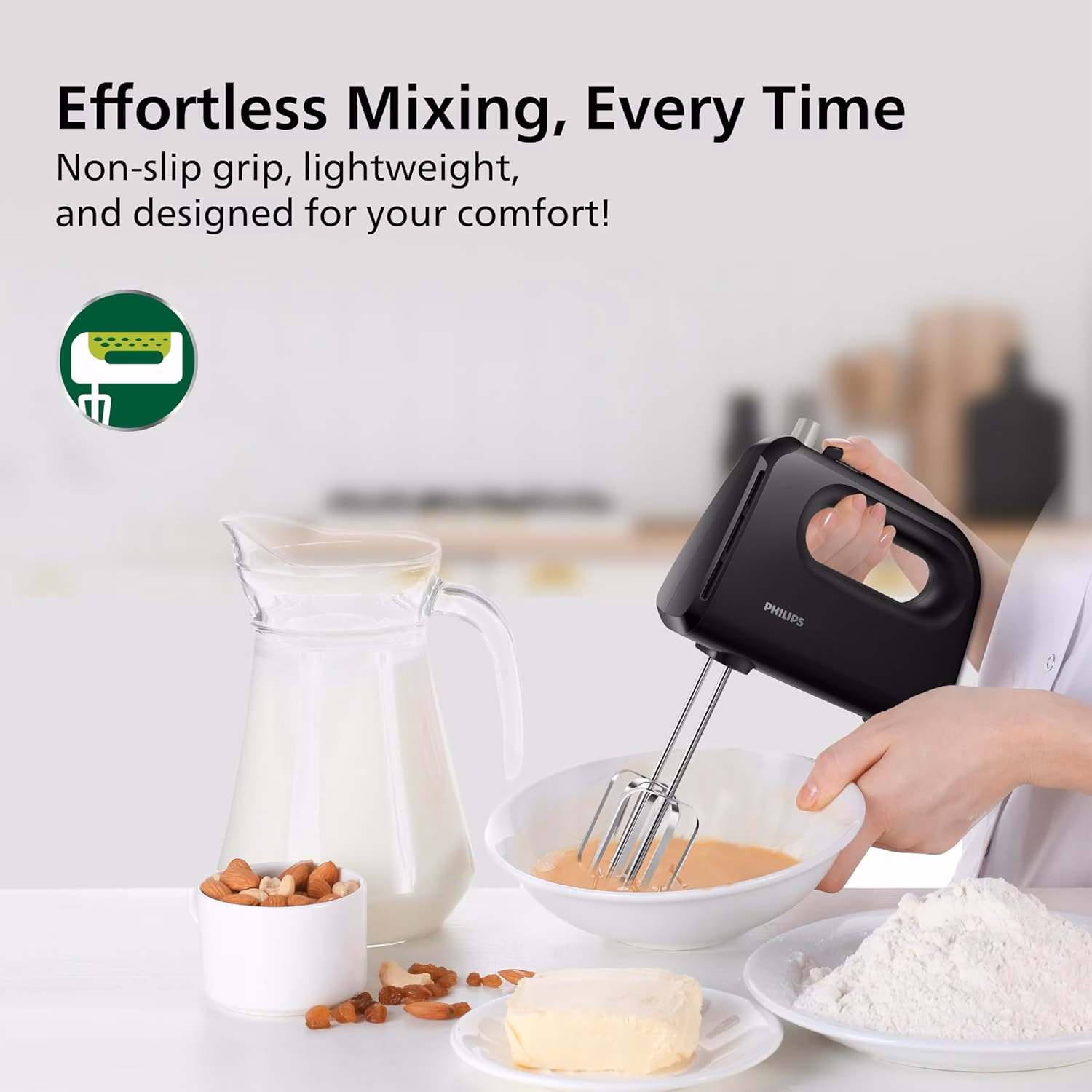 Philips Daily Collection HR3705/10 Mixer 300 W Hand Blender?(Black) - Image 4