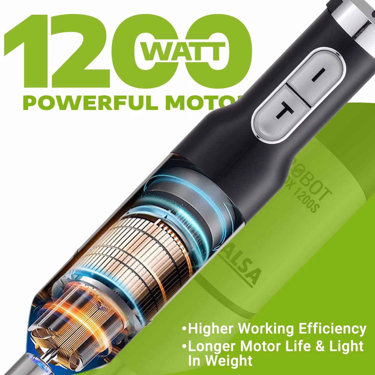 Inalsa Robot Inox 1200 1200 W Hand Blender?(Black/ Silver) - Image 4