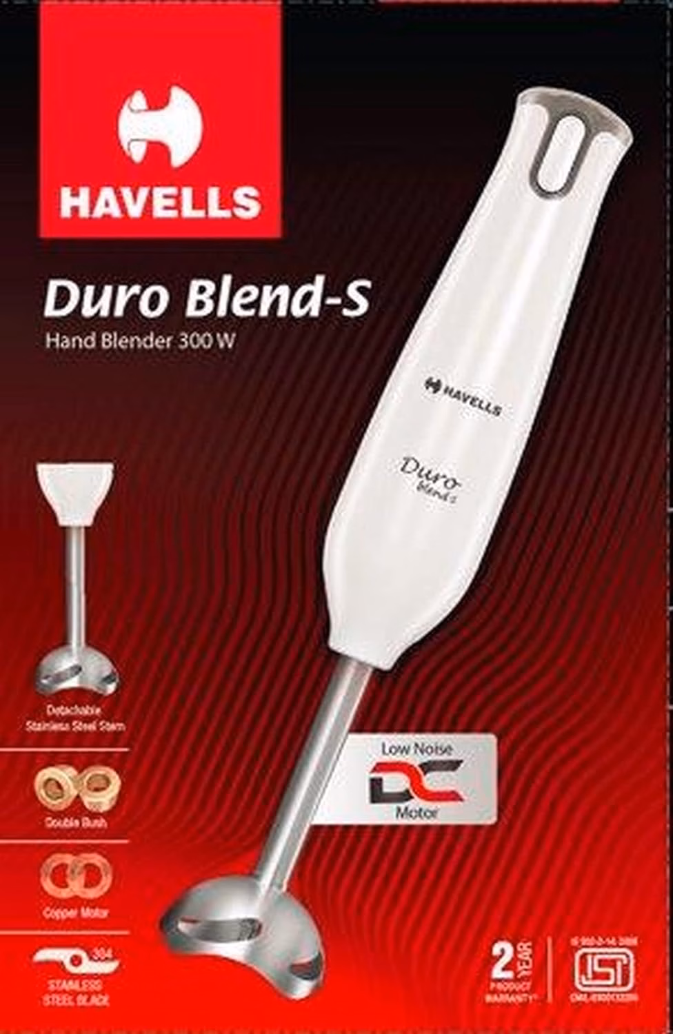 Havells by Havells Duro Blend - S 300 W Hand Blender?(White) - Image 4