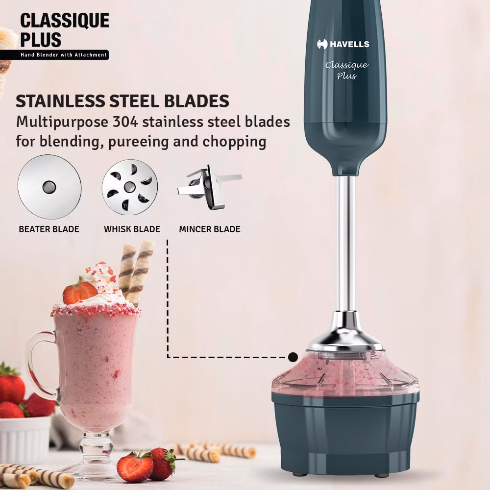 Havells Classique Plus 300 W Hand Blender?(Cyan) - Image 4