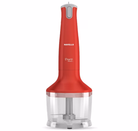 Havells duro blend s with chopper 300 W Chopper, Hand Blender?(Red)