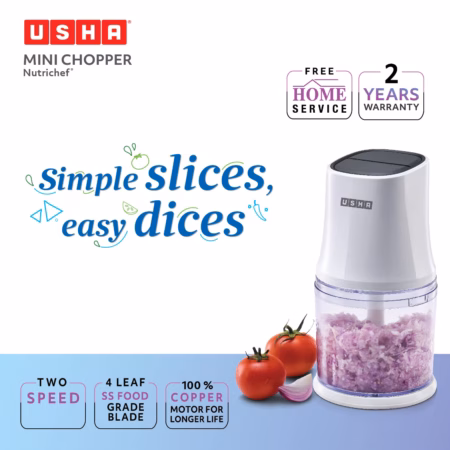 Usha Multipurpose Chopper Capacity 500 ml with 2 Years Warranty 300 W Chopper?(White)