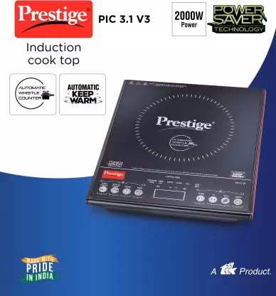 Prestige PIC 3.1 v3 Induction Cooktop (Black, Push Button) - Image 3