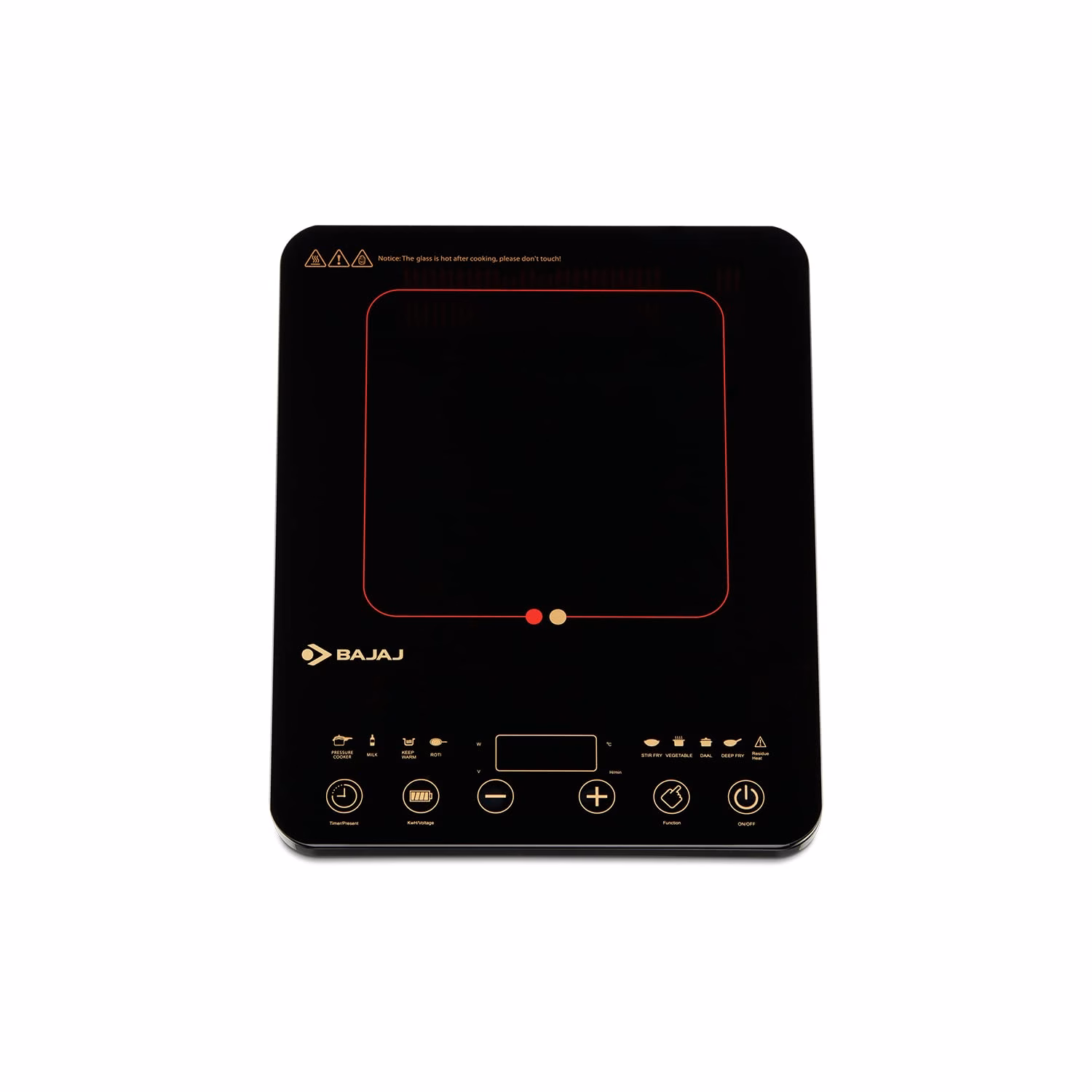 Bajaj 2100 W Majesty Slim High Quality Induction Oven Instant Heat Fully Automatic Induction Cooktop??(Black, Touch Panel)