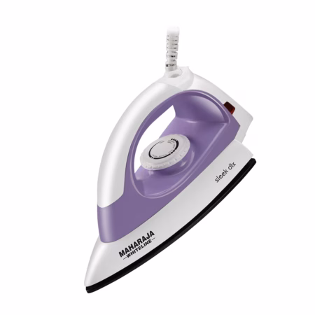 Maharaja Whiteline Sleek DLX 1000 W Dry Iron??(Pastel Violet, White)