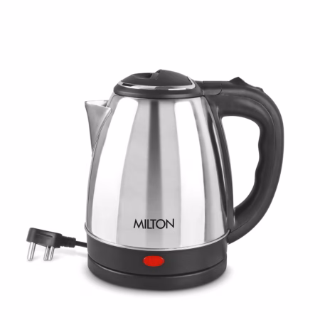 Milton Go Electro Stainless Steel Electric Kettle, 1 Piece, 1.2 Litres, Silver Electric Kettle??(1.2 L, Silver)