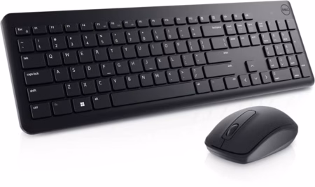 Dell KM3322W Keyboard & Mouse Combo, Anti-fade & Spill-resistant Keys Wireless Multi-device Keyboard?(Black)