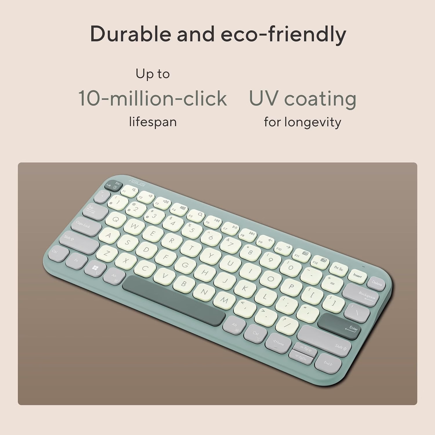 Asus Marshmallow KW100 Bluetooth Multi-device Keyboard - Image 3