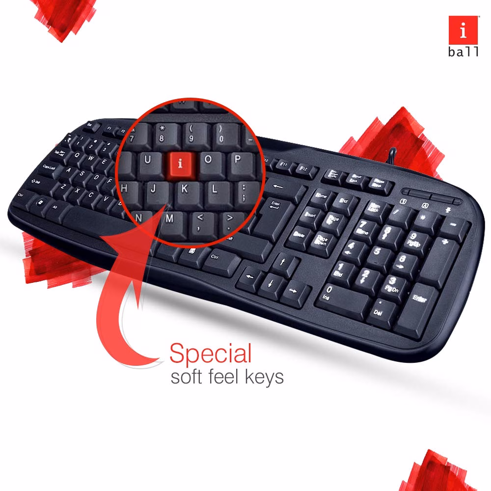 iball Wintop Deskset(USB V3.0 Keyboard + Mouse) Wired USB Laptop Keyboard?(Black) - Image 3