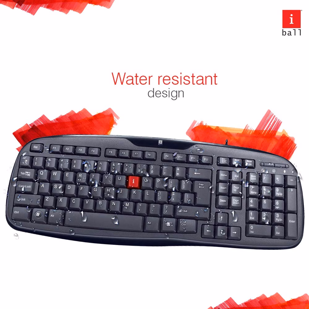 iball Wintop Deskset(USB V3.0 Keyboard + Mouse) Wired USB Laptop Keyboard?(Black) - Image 2