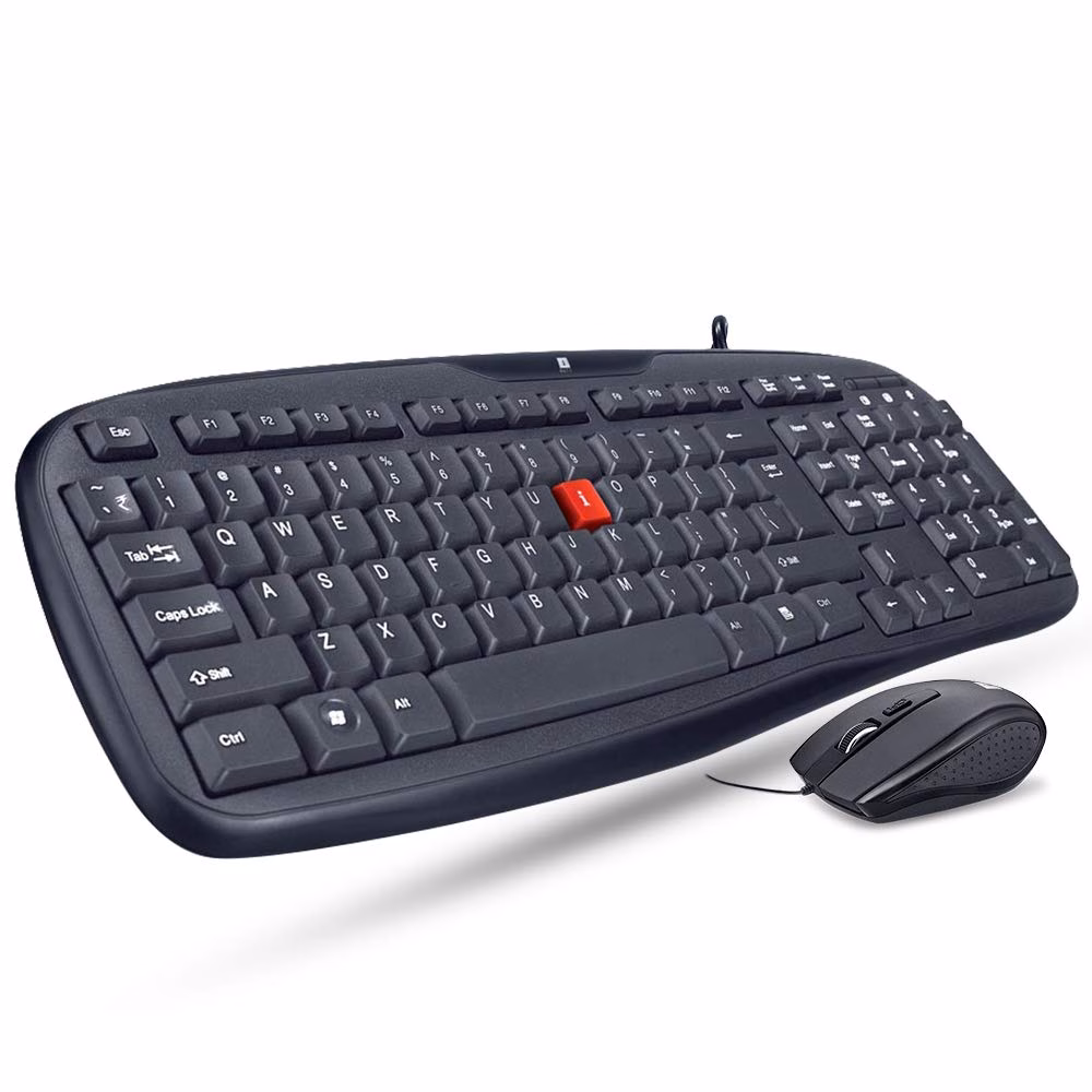 iball Wintop Deskset(USB V3.0 Keyboard + Mouse) Wired USB Laptop Keyboard?(Black)
