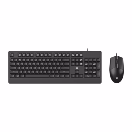 HP KM180 Keyboard & Mouse Wired USB Desktop Keyboard?(Black)