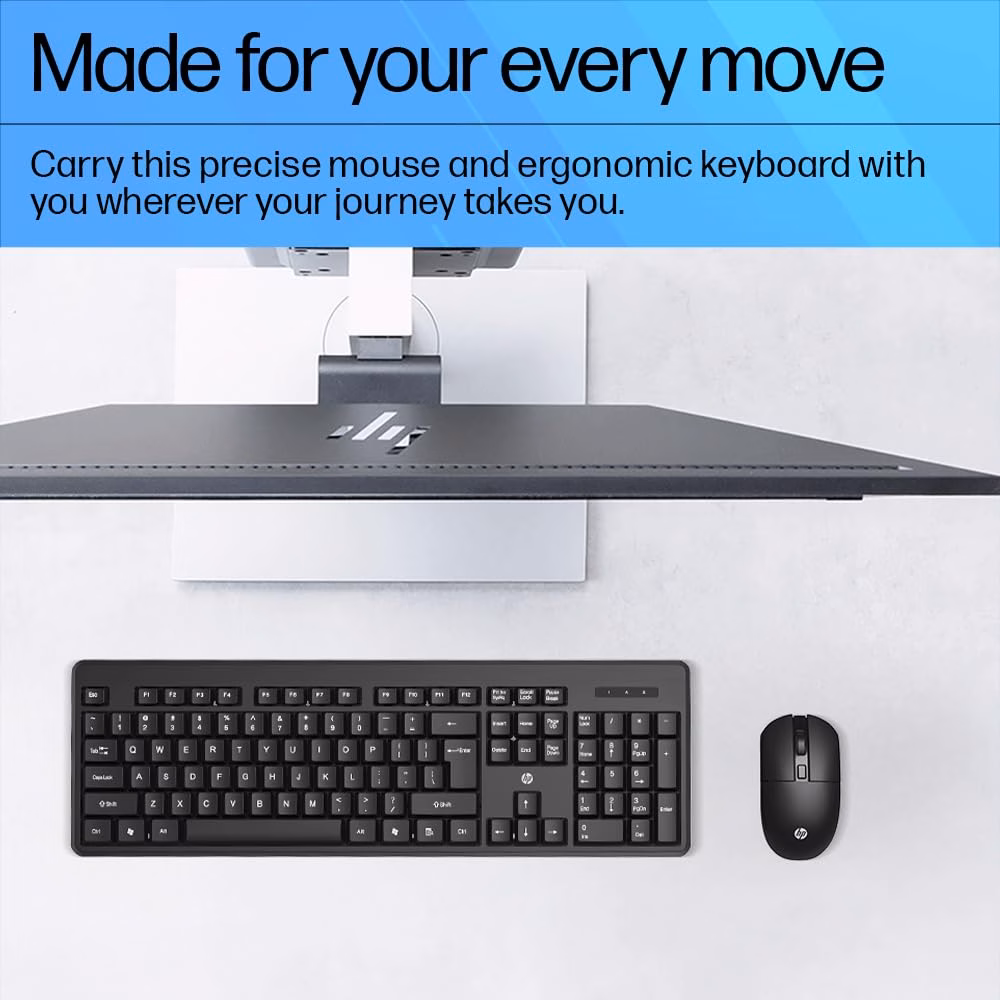 HP KM200 Wireless Desktop Keyboard?(Black) - Image 3